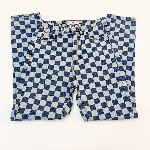 Adika Checkered Denim Skinny Jeans Size XS NWT - Picture 4 of 7